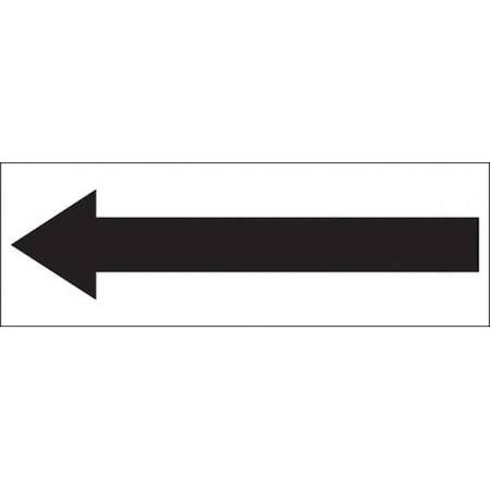 SAFETY LABEL BLACK ARROW 2 X 6 LADM516XVE